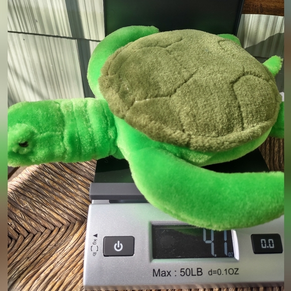 ÷Wildlife Artists Green Sea Turtle Plush 12" Small Of The Wild 1989 Vintage Toy - Picture 11 of 14